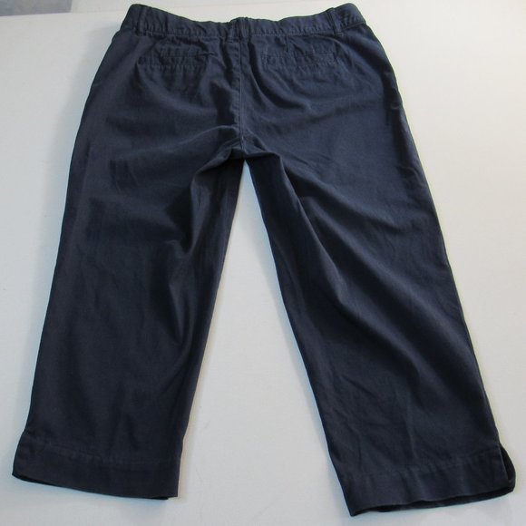 Intro love the fit stretch Navy Blue capri pants Size 10P - Picture 2 of 10